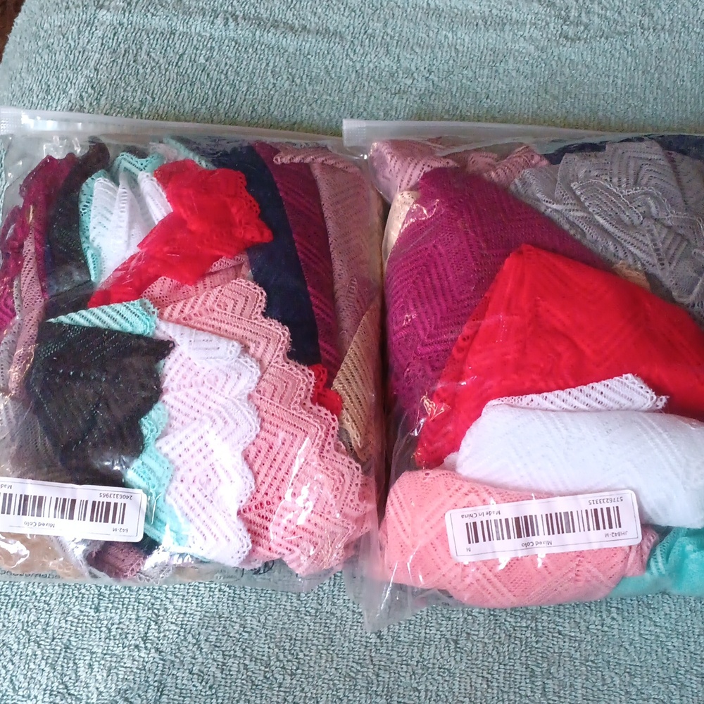 Assorted colors stretchy cheeky lace undies